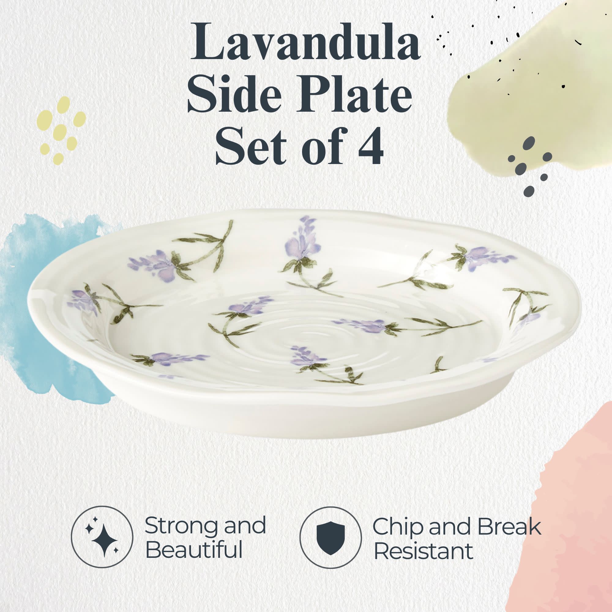 Lavandula Side Plate Set of 4

Strong and Beautiful

Chip and Break Resistant