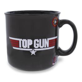 Silver Buffalo - Top Gun: Maverick Ceramic Camper Mug | Holds 20 Ounces - Black