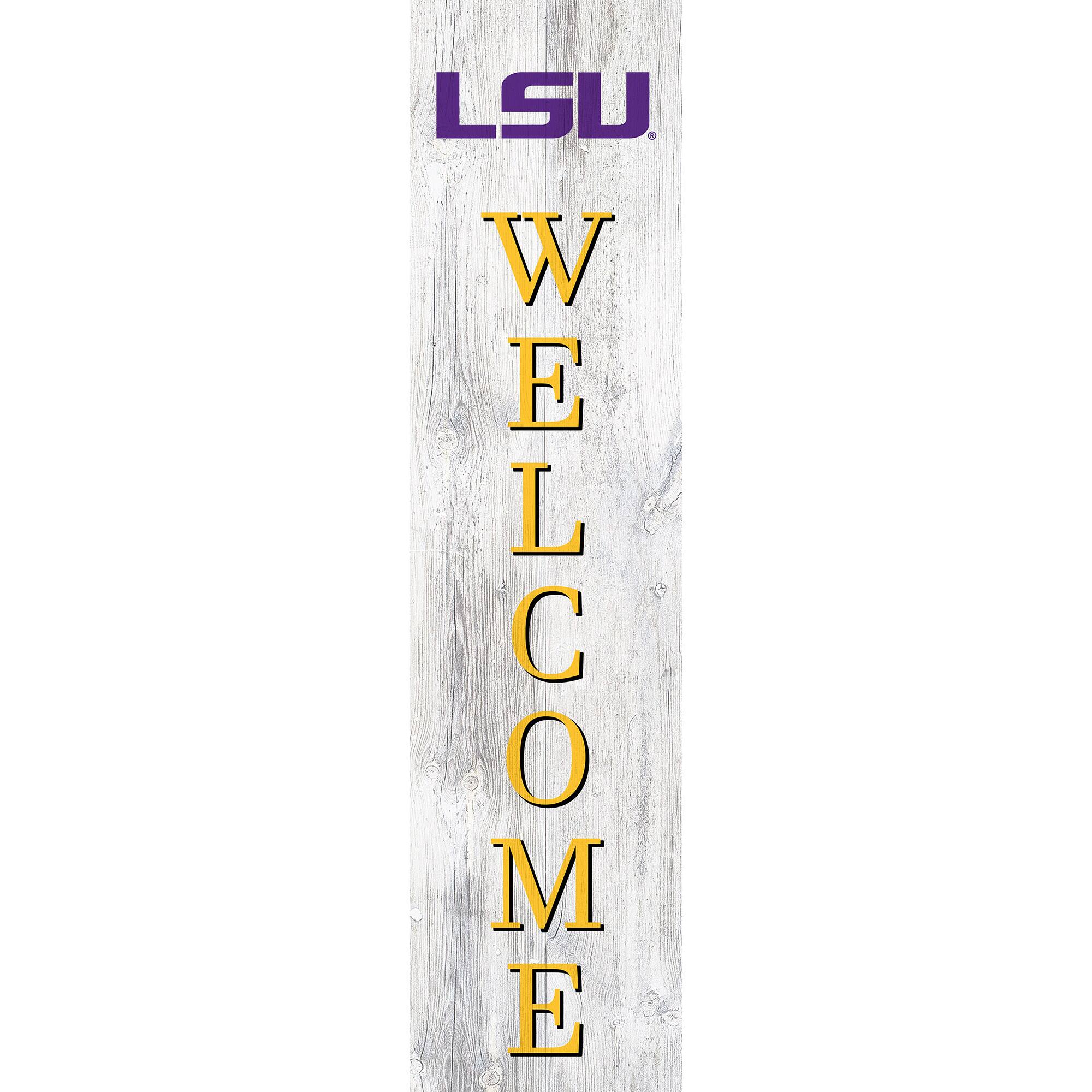 LSU Tigers 48'' Welcome Leaner