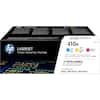 **LaserJet Tri-Pack / Pack de Trois / Pack Triple CF251AM**
- **410A**
- Cyan
- Yellow
- Magenta
**Print Cartridges / Cartouches d'impression / Cartridges de impresión / Tiskové kávety / 打印墨盒**
**JetIntelligence**
- More Pages, performance and protection.
- Plus. Pages, performance et protection.
**HP LaserJet Pro**
- M452, MFP M377, MFP M477