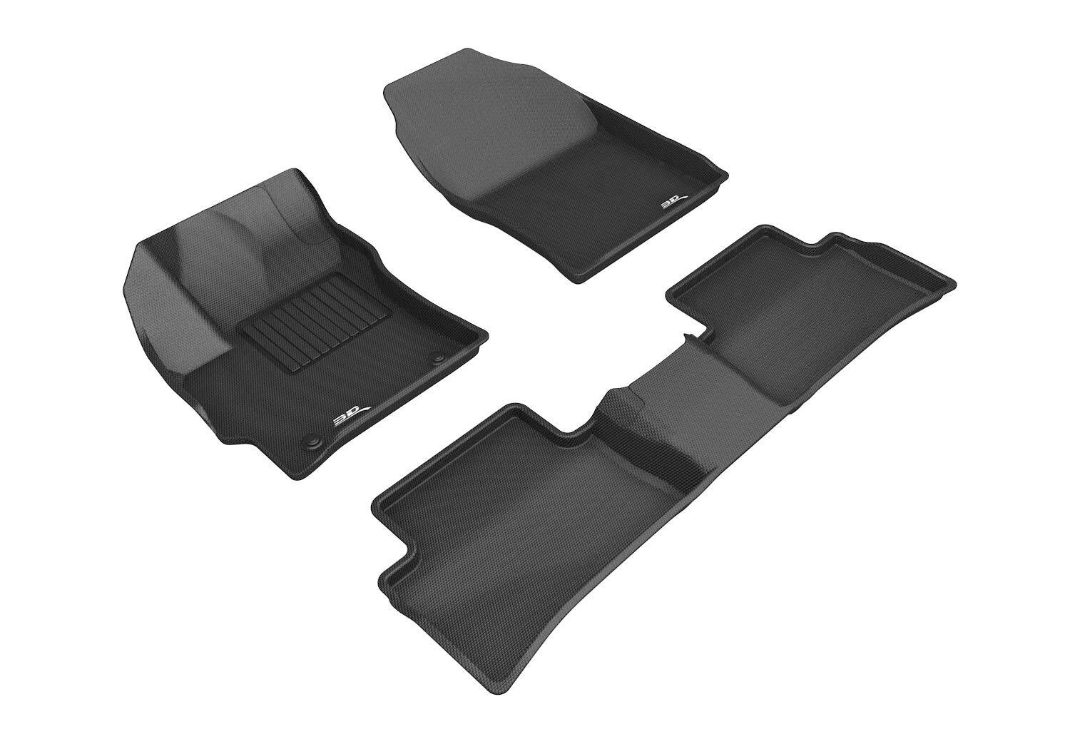 Amber Sporting Goods - 3D MAXpider Custom Fit Kagu Floor Mat (Black) Compatible with Toyota Corolla Hatchback 2019-2026 - Full Set