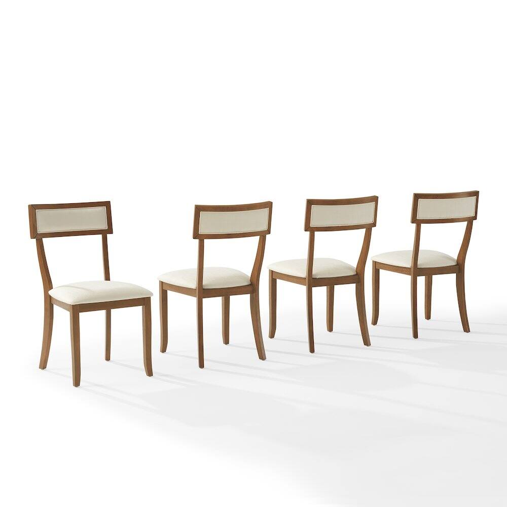 Front. Crosley Furniture - Alessia 4-Piece Dining Chair Set In Brown - Brown.