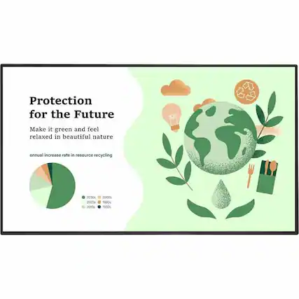 Protection for the Future
Make it green and feel relaxed in beautiful nature
annual increase rate in resource recycling
2030s
2020s
2010s
2000s
1990s
1950s