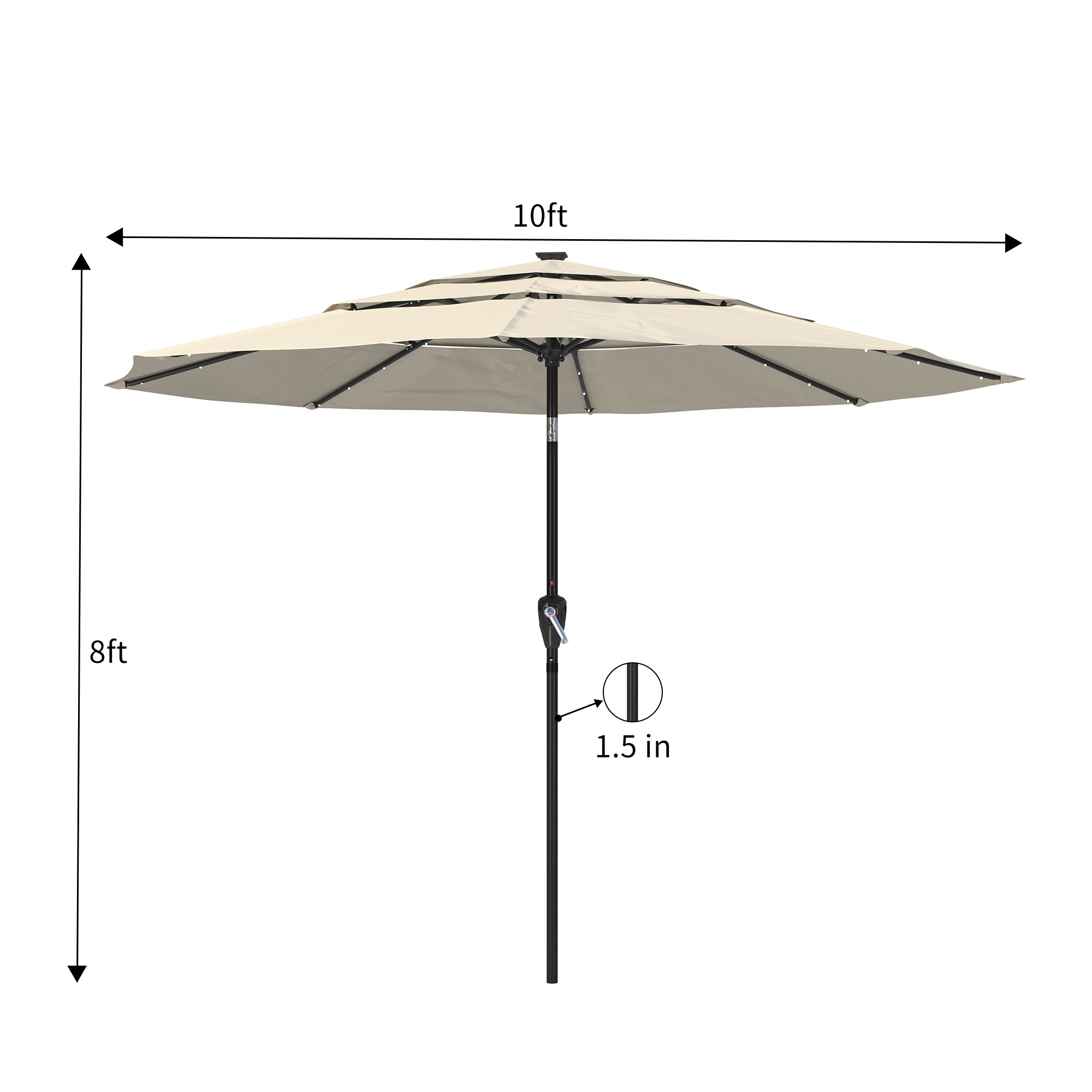 10ft 8ft 1.5 in