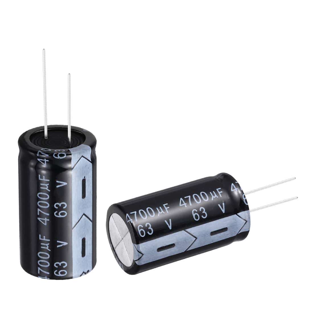 Unique Bargains - 4700uF 63V 22x40mm Electrolytic Capacitor, Radial Leads Aluminum, 12pcs, for Power Supplies/Audio/Lighting - Black price history on PriceWatchPro