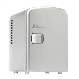 Uber Appliance - Uber Chill 6 Can Mini Fridge - Silver