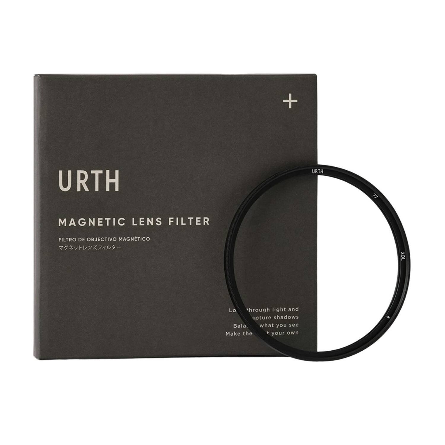 Front. Urth - Urth 77mm Magnetic UV German B270 Schott Optical Glass Lens Filter Plus+(Black).