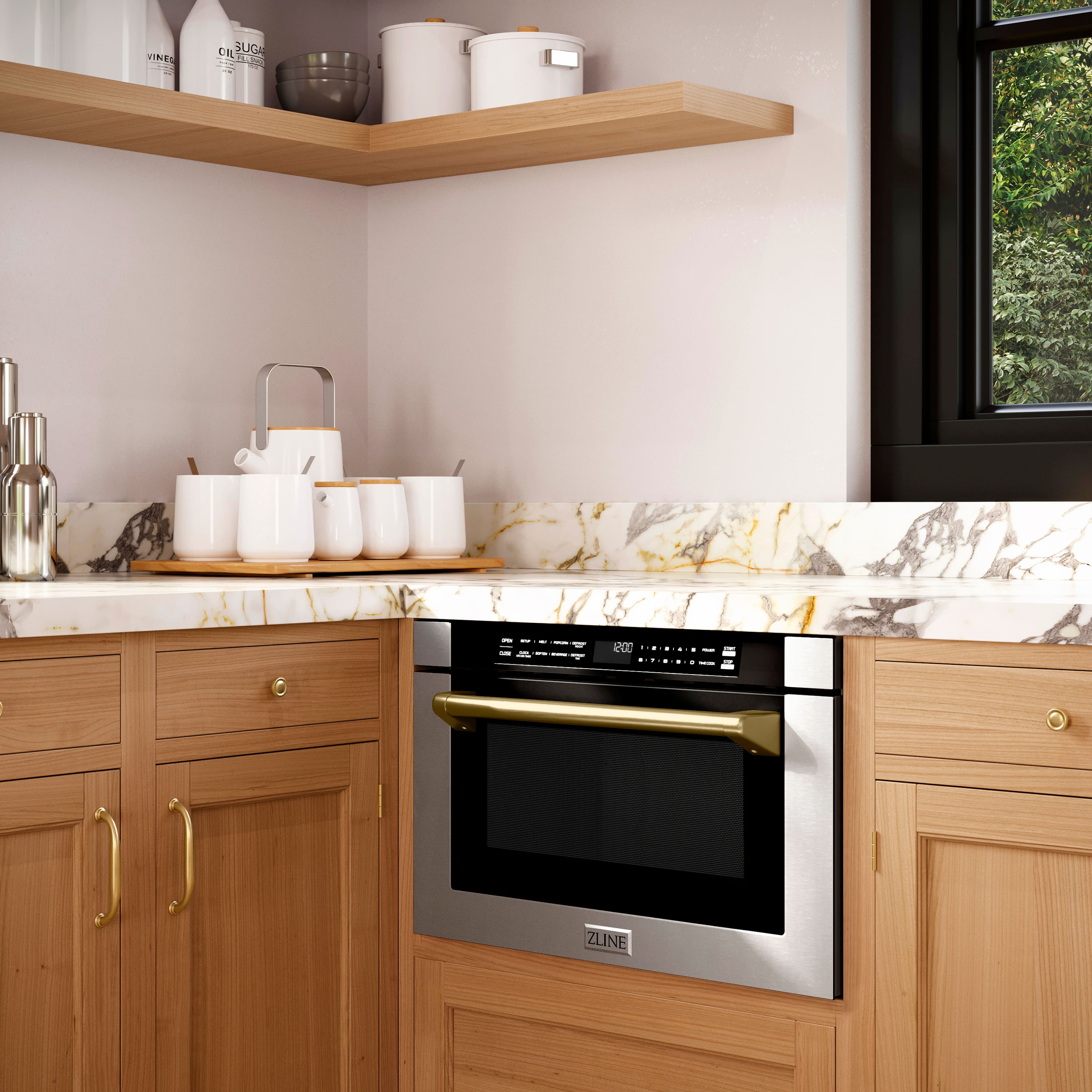 ZLINE Autograph Edition 24 in. 1.2 cu. ft. Built in Microwave