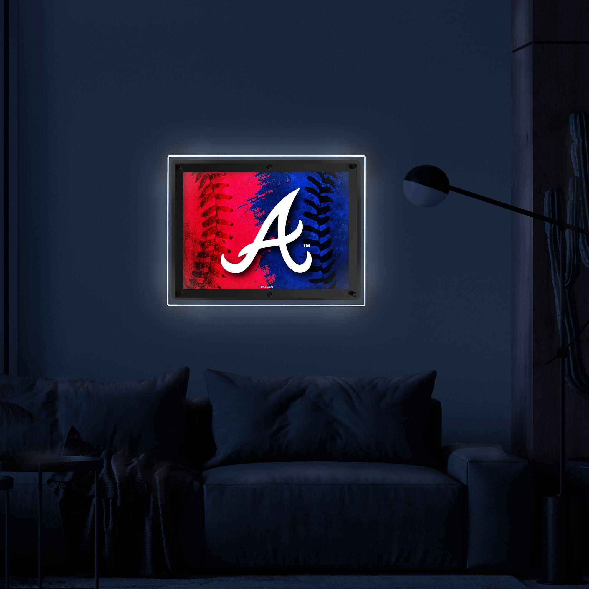 Alt View 2. Holland Bar Stool Co. - Atlanta Braves 19" x 14.5" Backlit LED Sign - Multicolor.
