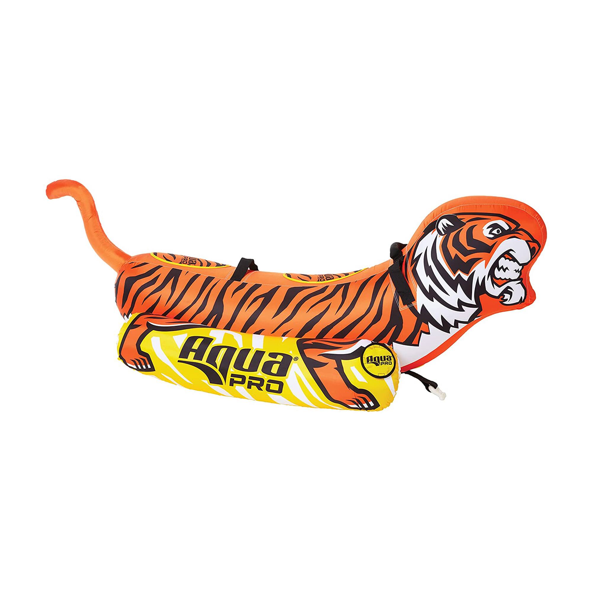 AquaPro - 96 Inch Heavy Duty Nylon Tiger Water Towable 2 Person Rider, Orange - 1-2 Rider 96 Big Tiger price history on PriceWatchPro