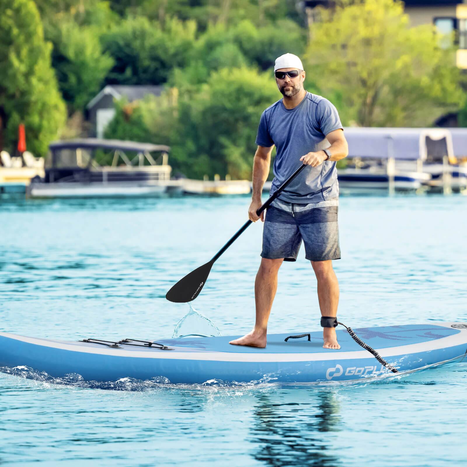 Costway 10' Inflatable SUP Board, Portable Paddle Board with 5D