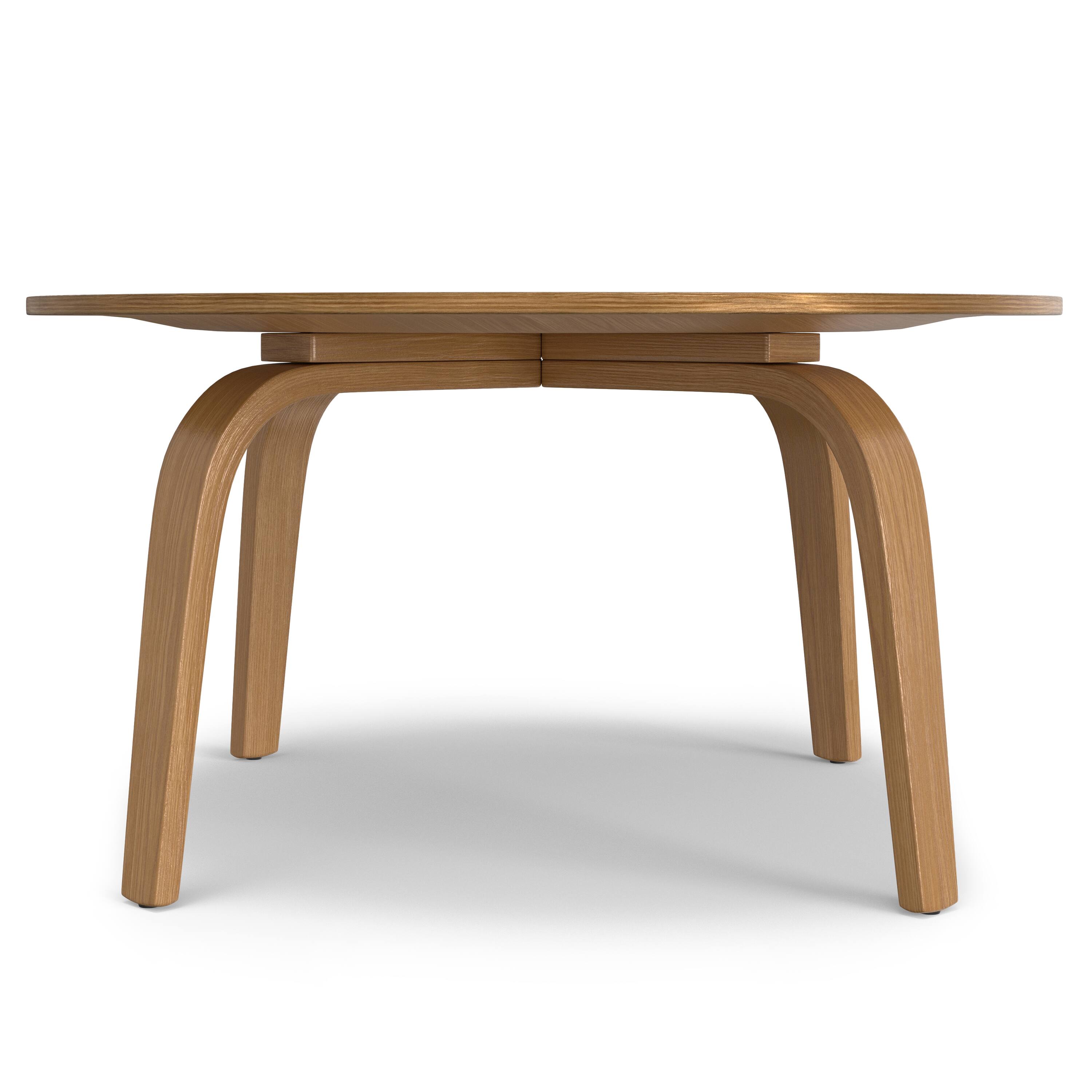 Left. Simpli Home - Payton  34 inch Wide Round Contemporary Coffee Table in Natural - Natural.