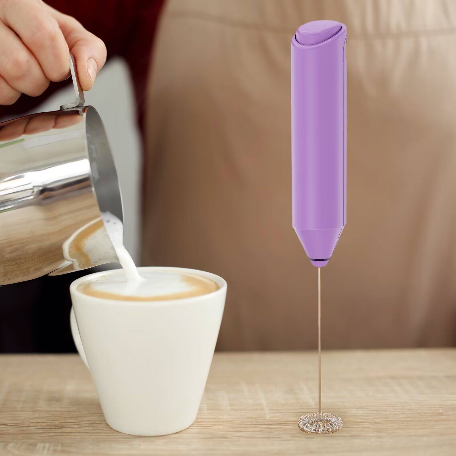 Alt View 1. Tooloton - Handheld Milk Frother, Mini Foam Maker for Coffee, Matcha and Hot Chocolate, Stand Not Included, Light Purple - Light Purple.