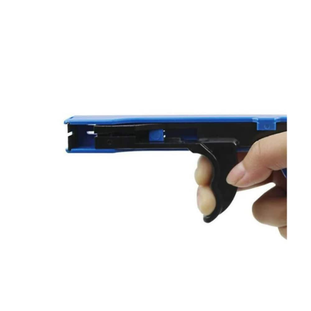 Grizzly Supply - Plastic Cable Tie Tensioning Tool, up to 18lb/.1" wide Nylon Cable Ties - Blue