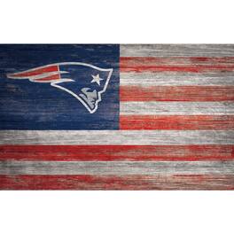 Fan Creations - 11'' x 19'' Distressed Flag Sign - Multicolor