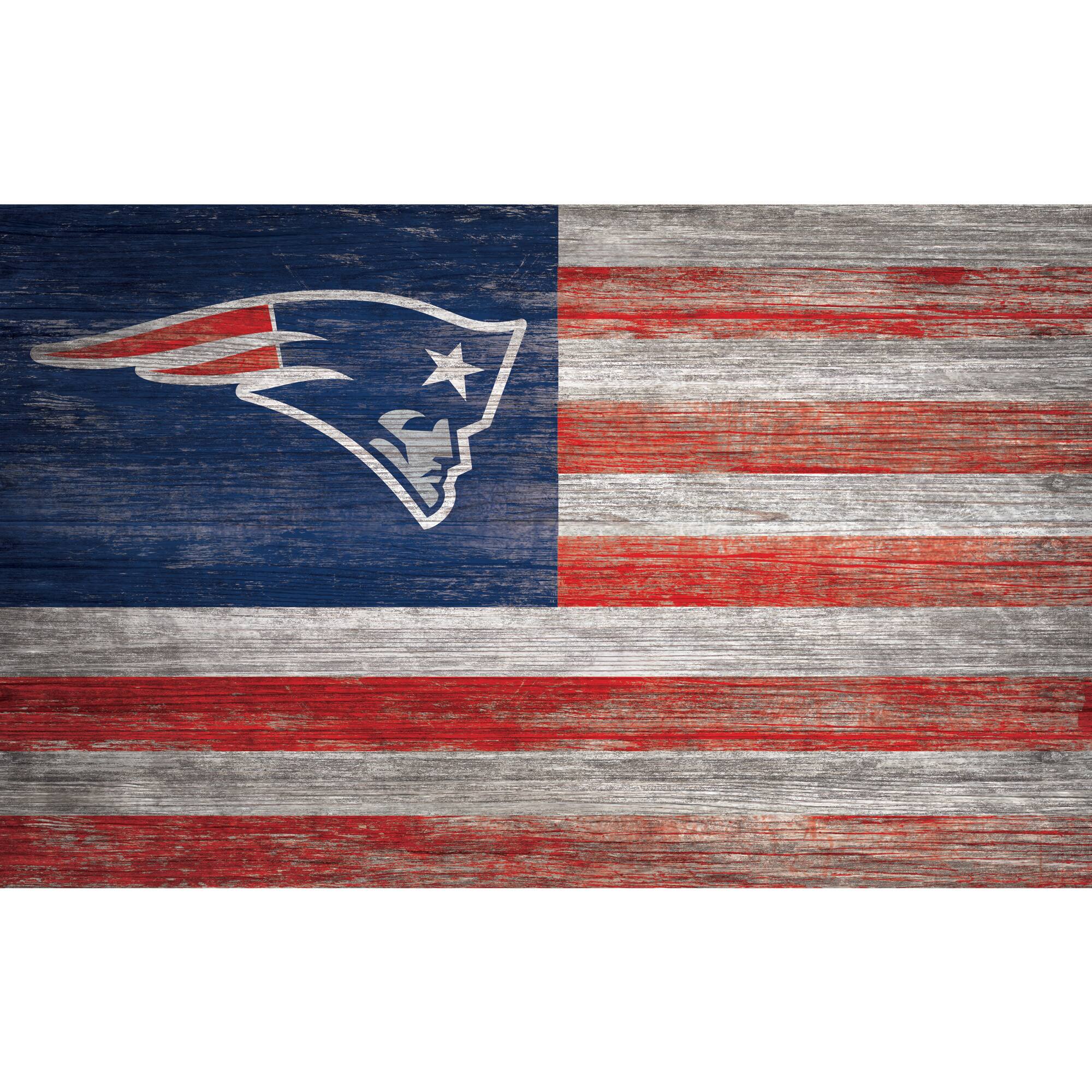 11'' x 19'' Distressed Flag Sign