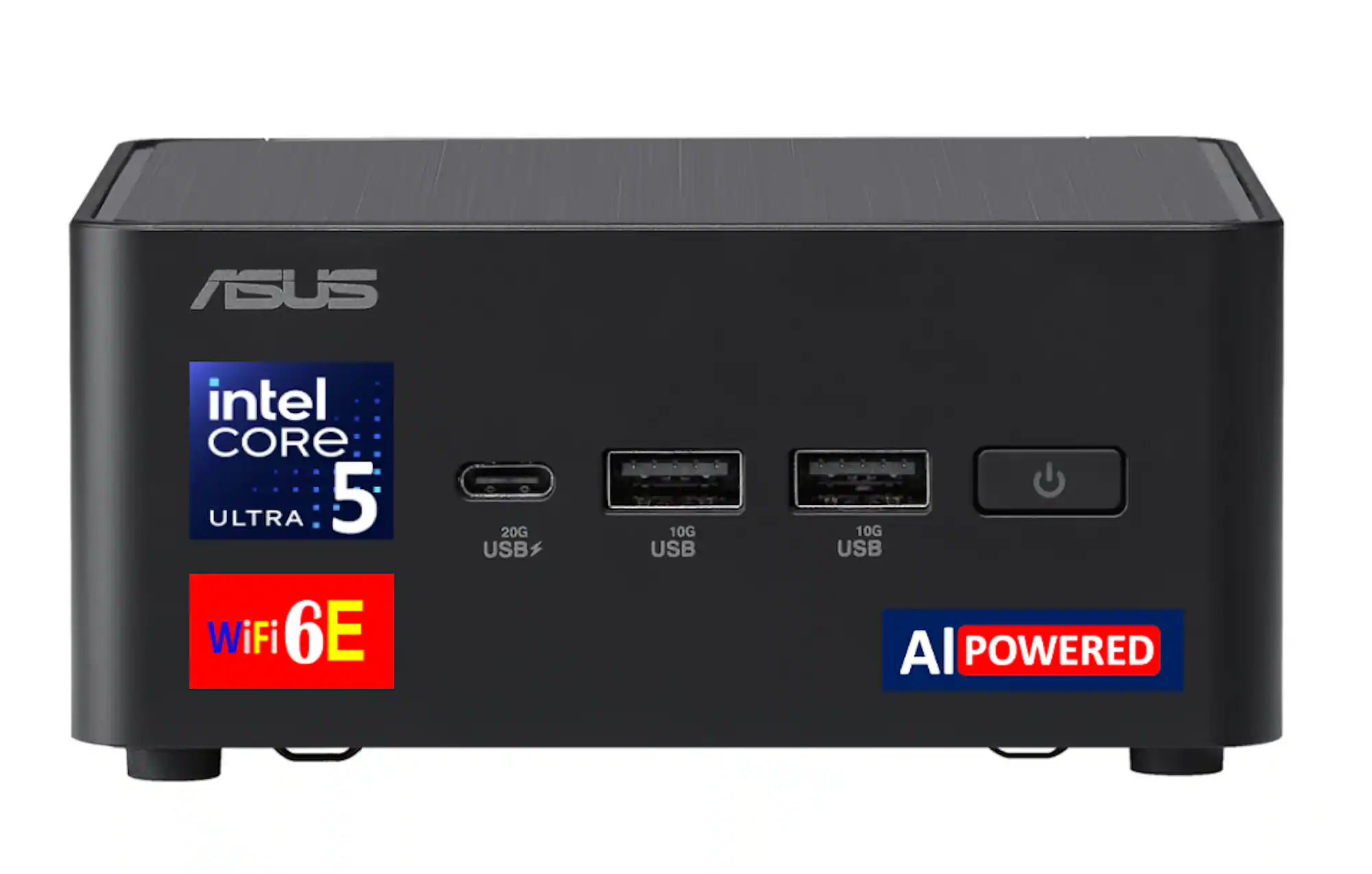 ASUS - NUC Mini Desktop (Ultra 5-135H, 32GB, 2TB SSD, Intel Arc, No OS, Win 11 Pro ) - Black