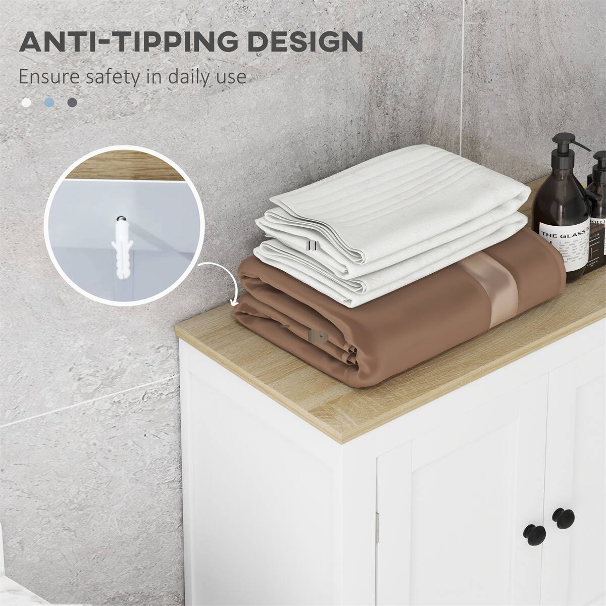 ANTI-TIPPING DESIGN  
Ensure safety in daily use