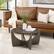 Alt View 12. Walker Edison - Contemporary 28" Arch-Base Round Coffee Table - Cerused Ash.