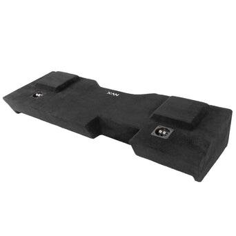 Alt View 2. NVX - 2014-2018 Silverado/Sierra Crew Cab - Custom-Fit Empty Dual 10" Sealed Subwoofer Enclosure - Black.