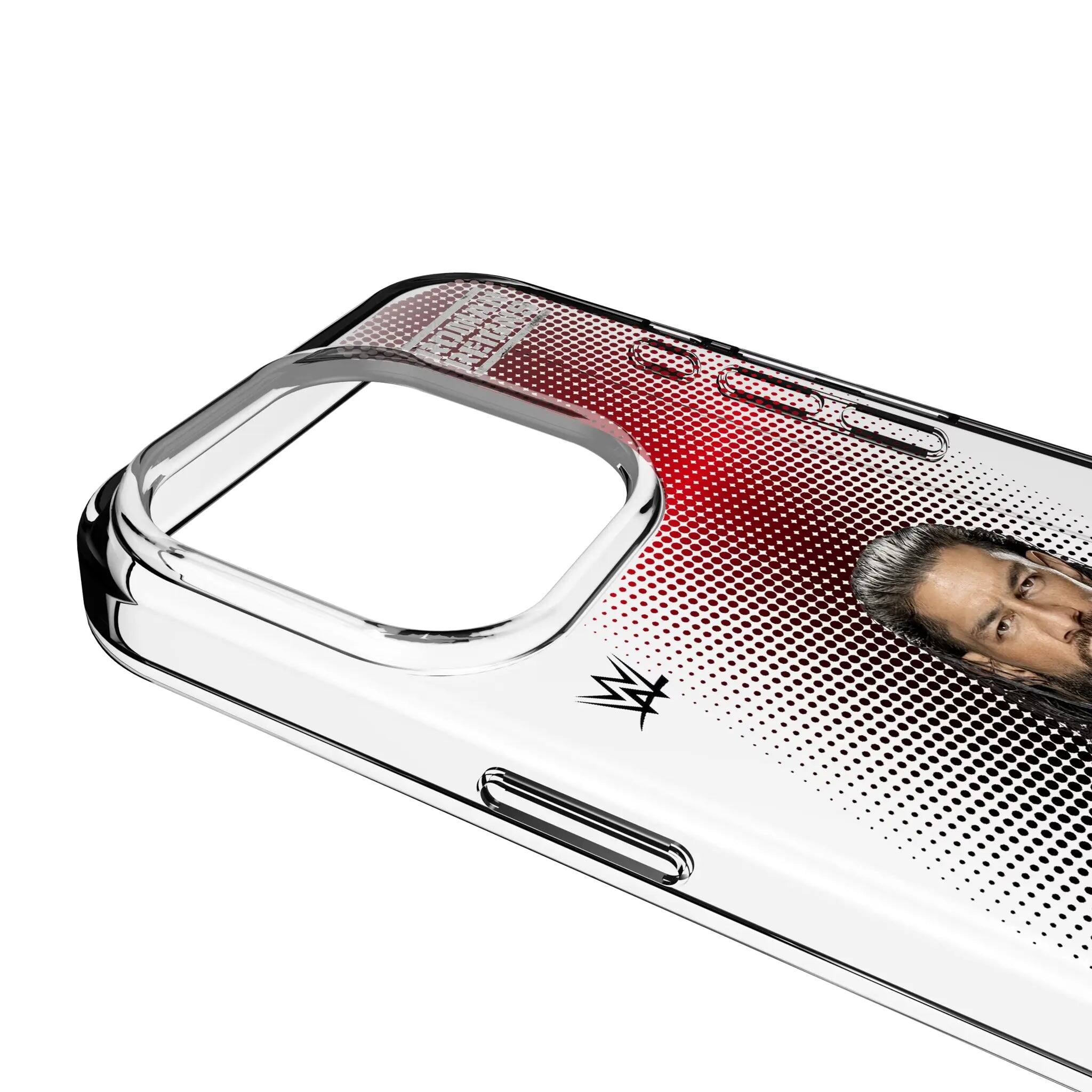 Left. Keyscaper - WWE Superstar Clear Phone Case - Apple iPhone 16 Pro Max - Roman Reigns.
