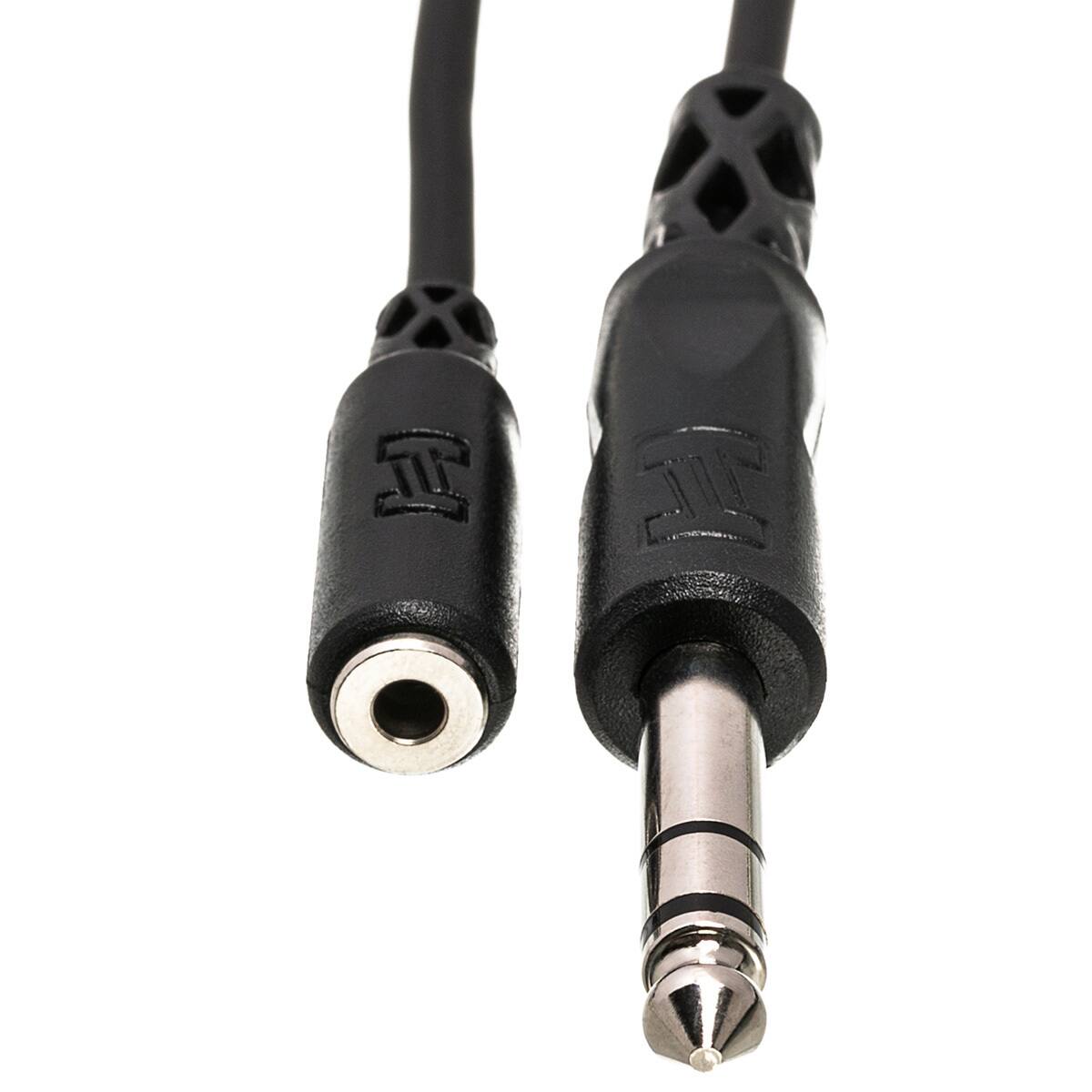 Alt View 3. Hosa Technology - Hosa Technology Headphone Adapter Cable, 3.5mm TRS to 1/4" TRS, 10'.