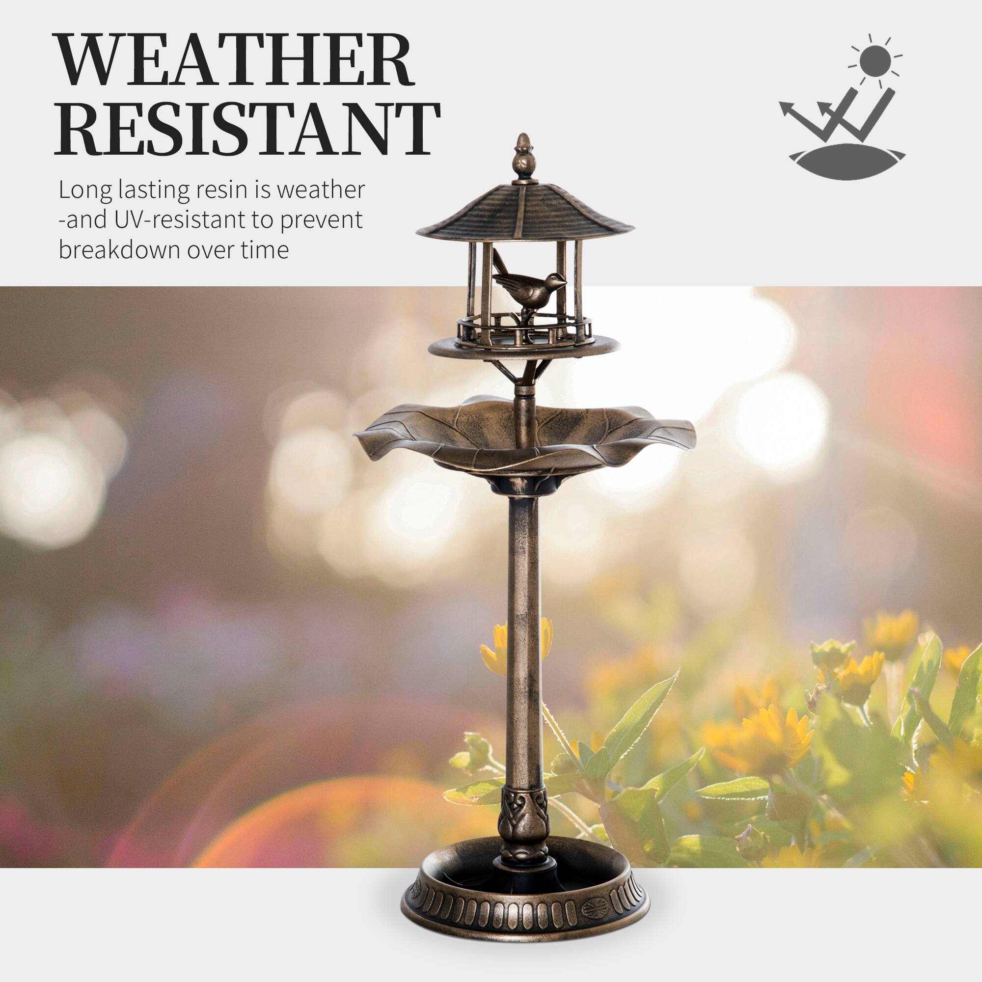 WEATHER RESISTANT

Long lasting resin is weather- and UV-resistant to prevent breakdown over time