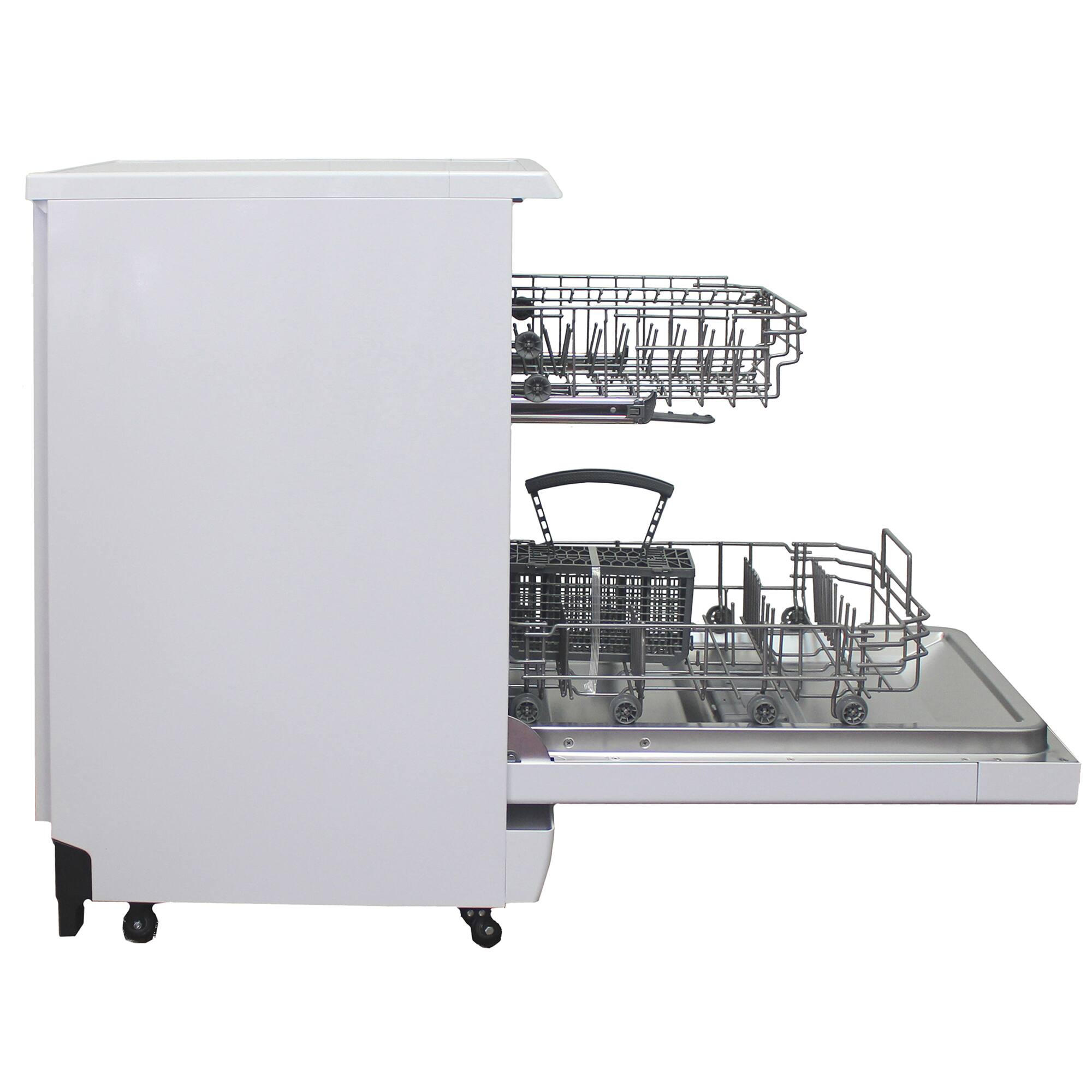 Alt View 2. SPT - 18 in. Energy Star Portable Dishwasher, White - White.