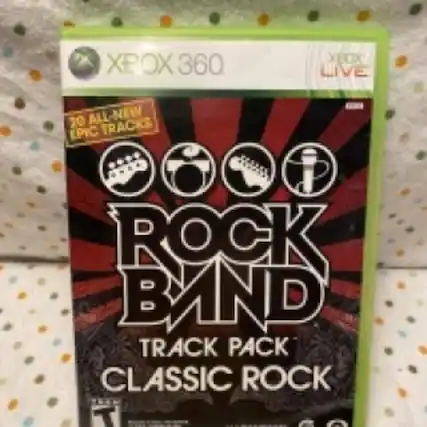 XBOX 360 XBOX LIVE
ROCK BAND
TRACK PACK
CLASSIC ROCK
20 ALL-NEW EPIC TRACKS - T (Teen 13+)