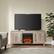Alt View 3. Camden&Wells - Chabot Log Fireplace TV Stand for Most TVs up to 65" - Gray Oak.