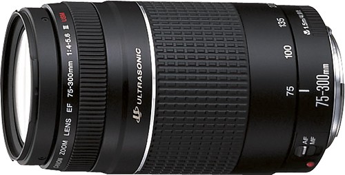 Best Buy Canon Ef 75 300mm F 4 5 6 Iii Usm Telephoto Zoom Lens Black 6472a002