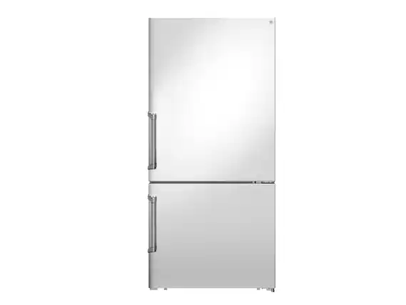 Front. Bertazzoni - Bertazzoni 31" Bottom Mount Free Standing Refrigerator - Stainless Steel with Ice Maker - Stainless Steel.