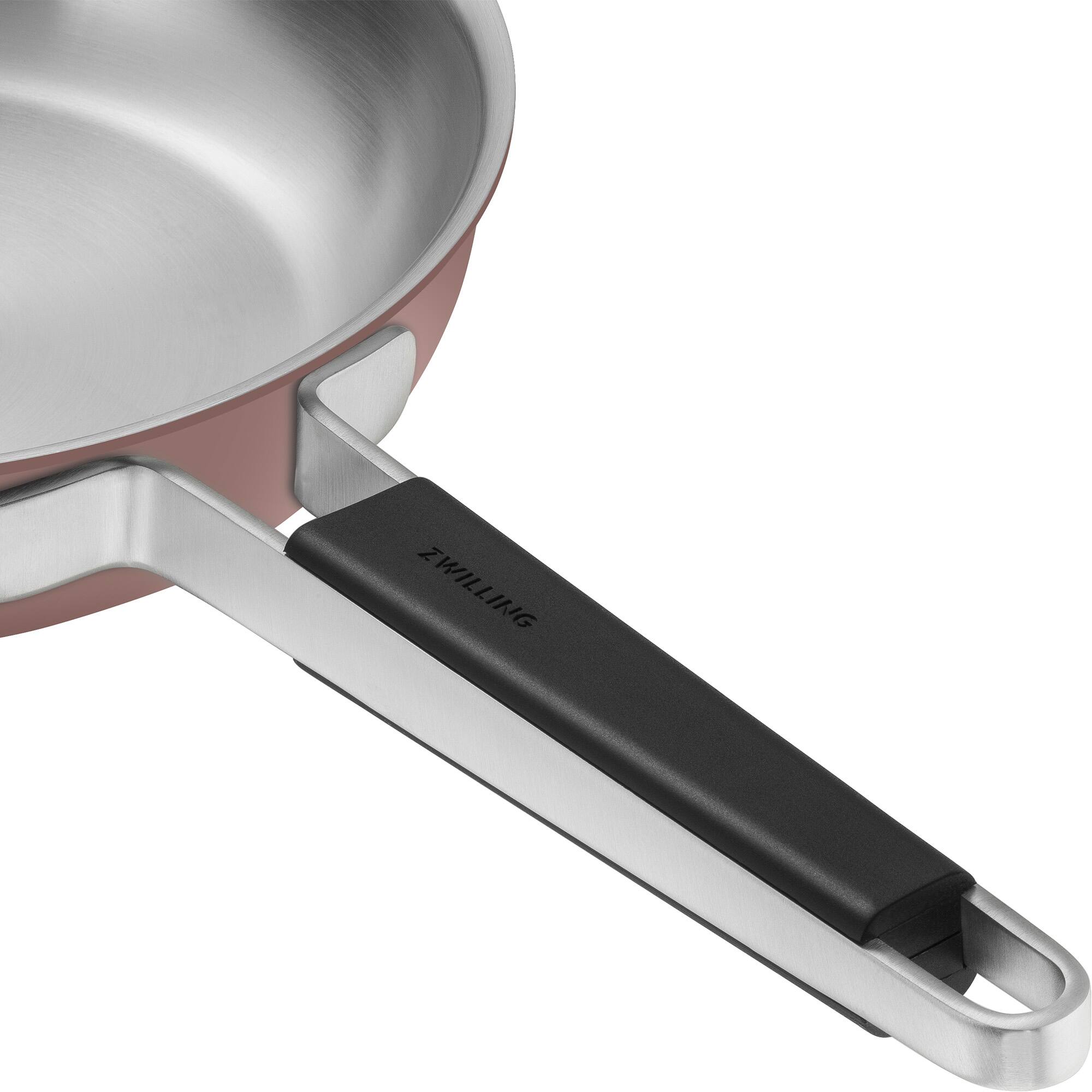 Alt View 2. ZWILLING - ZWILLING Pure 9.5-inch Stainless Steel Fry Pan, Rose - Rose.
