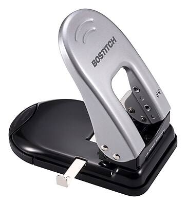 Alt View 1. Bostitch - EZ Squeeze 2-Hole Punch, 40 Sheet Capacity, Black/Silver - Multicolor.