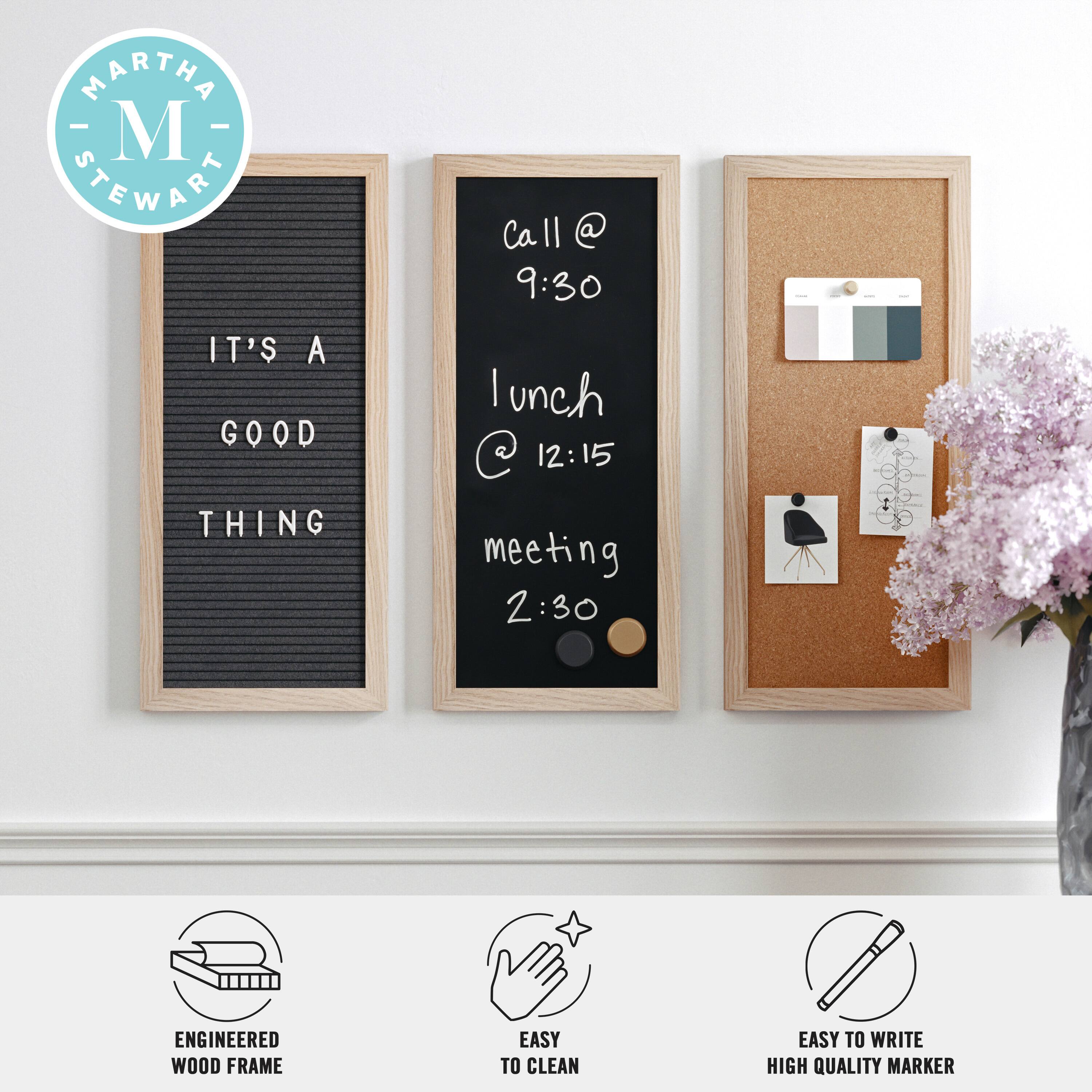 The text on the image reads: "Call @ 9:30 It's a good thing lunch 12:15 meeting 2:30 Engineered wood frame easy to clean easy to write high quality marker."