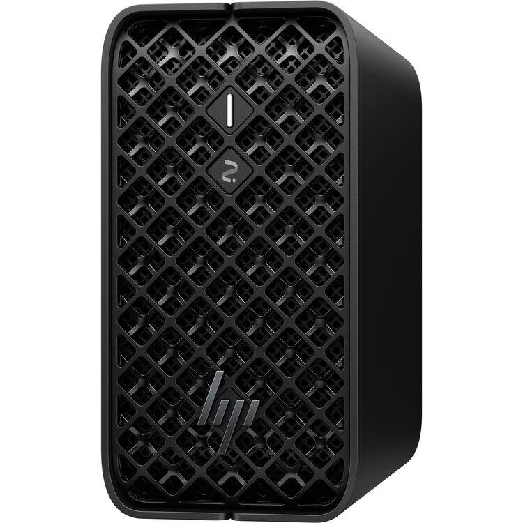 Alt View 2. HP - Z2 Mini G1a Workstation - AMD Ryzen AI MAX PRO 380 - AMD Radeon 8040S - 32GB RAM - 2TB SSD - Keyboard - Mouse - Win11Pro - Black.