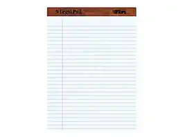 TOPS - Legal Pad Notepads, 8.5" x 11.75", Wide, 50 Sheets/Pad, 12 Pads/Pack (TOP 7533) - White