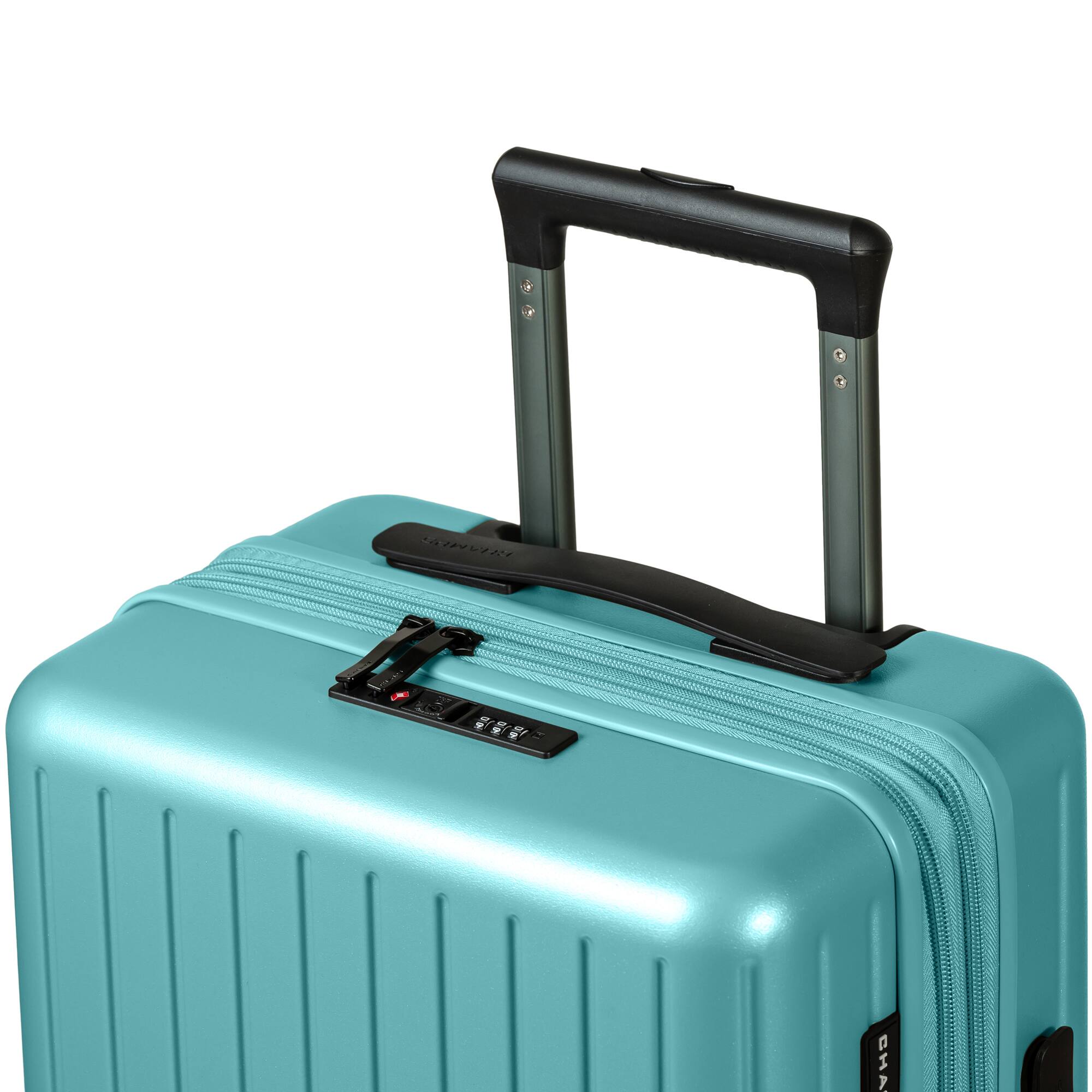 Angle. Champs - Fresh II 3-Piece Hardside Luggage Set - Green.