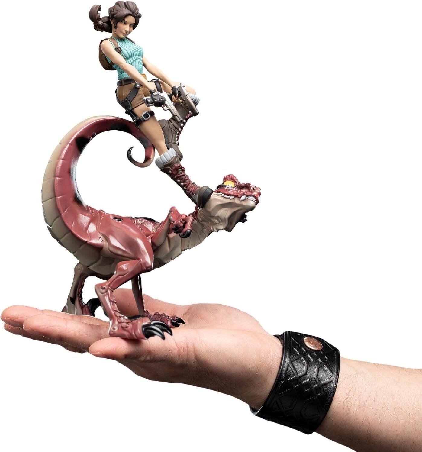 Alt View 5. Weta Workshop - WETA Workshop Mini Epics - Tomb Raider - Lara Croft & Raptor   - COLLECTIBLES - Multicolor.