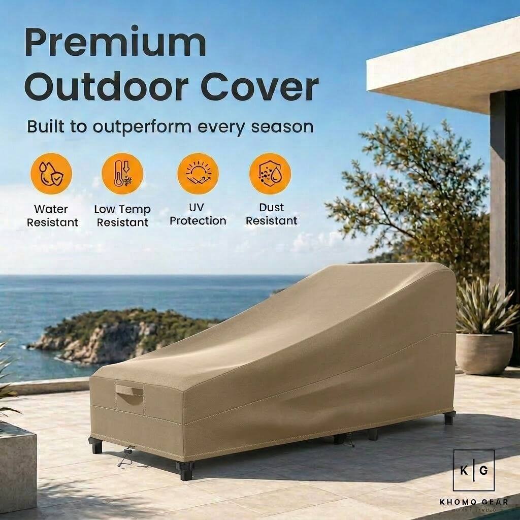 Premium Outdoor Cover  
Built to outperform every season  

Water Resistant  
Low Temp Resistant  
UV Protection  
Dust Resistant  

KHOMO GEAR  
KG
