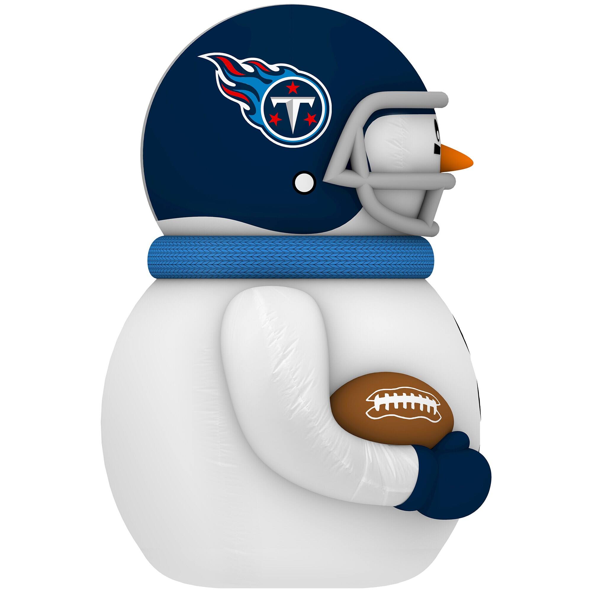 Alt View 2. Sporticulture - Tennessee Titans Inflatable Snowman Player - Blue.