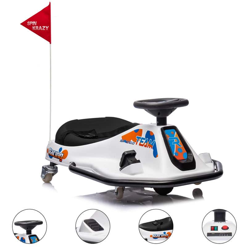 Acekool - 24V Electric Drifting Go Kart for Kids with 24v Electric Drifting Go Kart