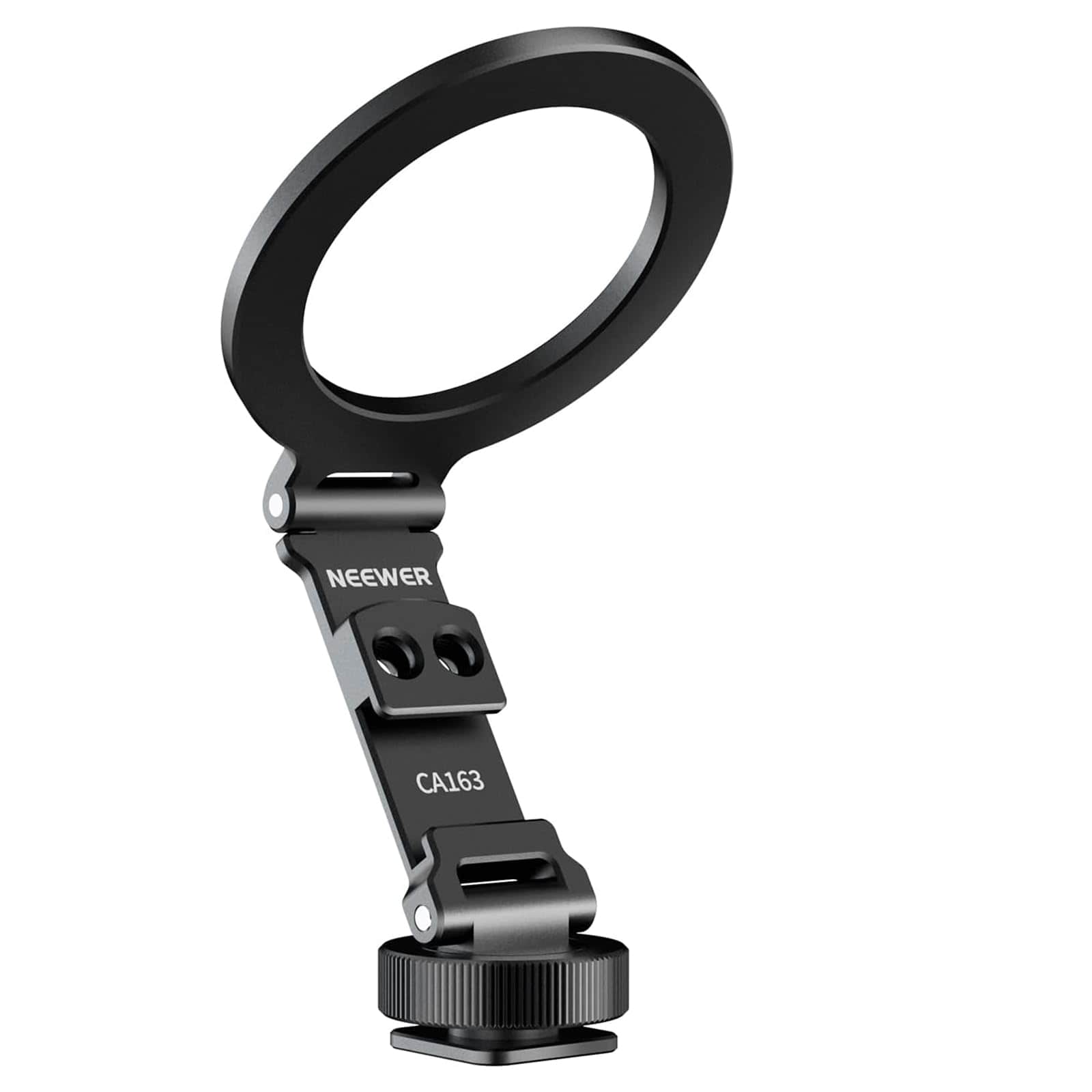Neewer - Magnetic Tripod Phone Mount with Cold Shoe Adapter, MagSafe/Android, CA163 - Black
