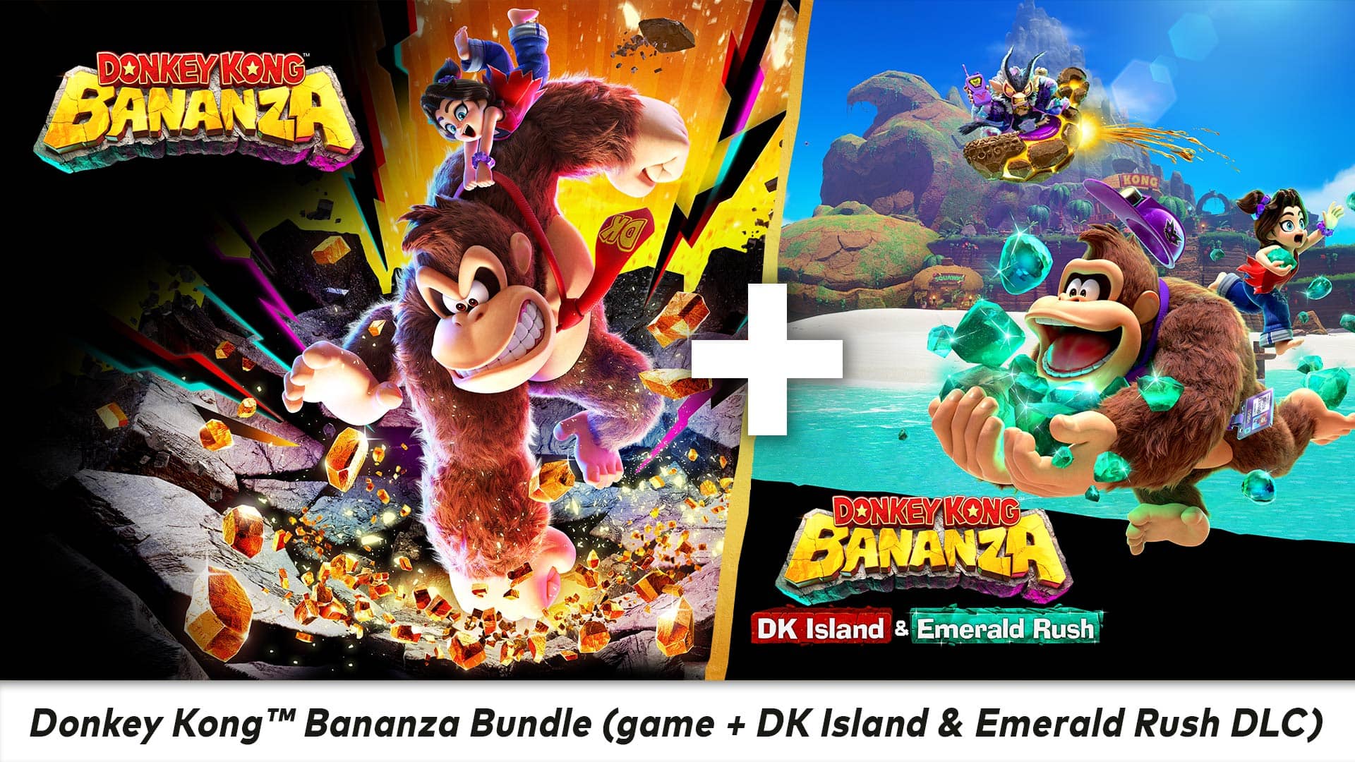 Donkey Kong Bananza Bundle (game + DK Island & Emerald Rush DLC) - Nintendo Switch 2 [Digital] - Front_Zoom