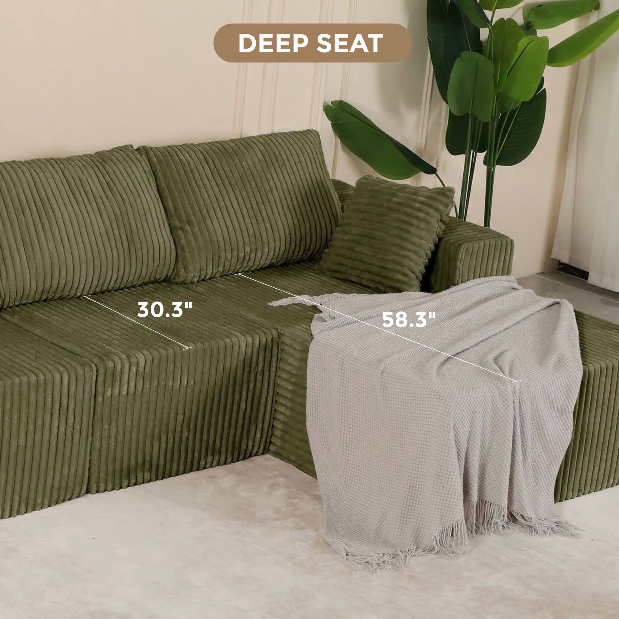 DEEP SEAT  
30.3"  
58.3"