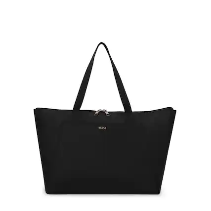 Front. TUMI - Voyageur Just In Case Medium Tote Bag - Black/GunMetal.