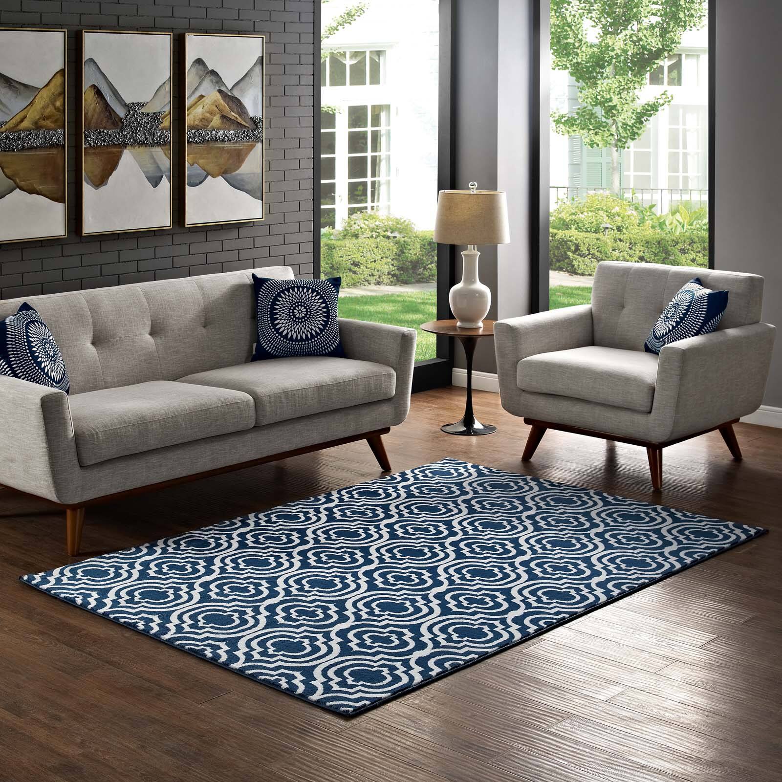 Moroccan Blue and Ivory