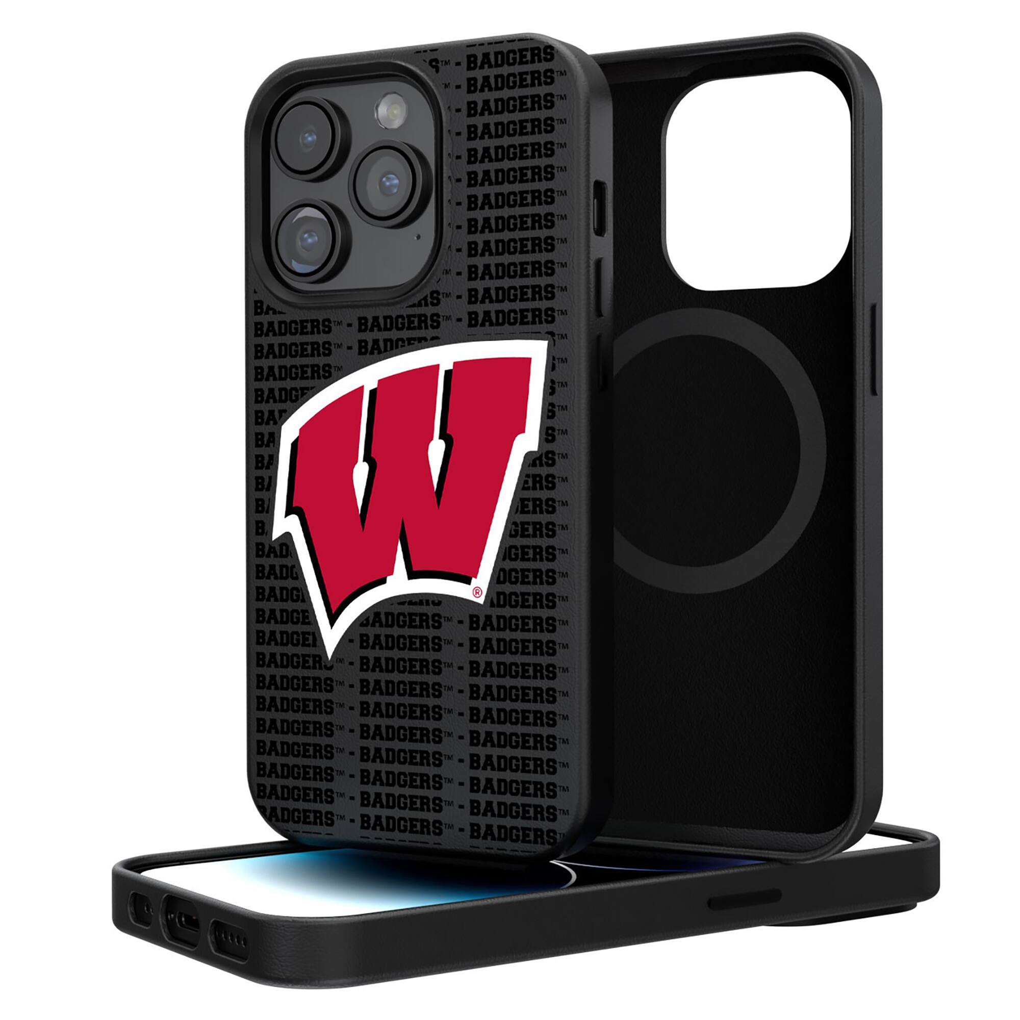 Keyscaper - NCAA - Wisconsin Badgers Primary Logo iPhone Magnetic Bump Case - 15 Pro Max - Black price history on PriceWatchPro