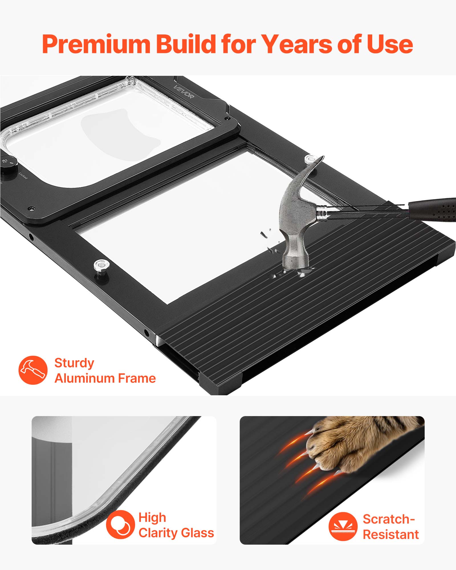 Premium Build for Years of Use

- Sturdy Aluminum Frame
- High Clarity Glass
- Scratch-Resistant