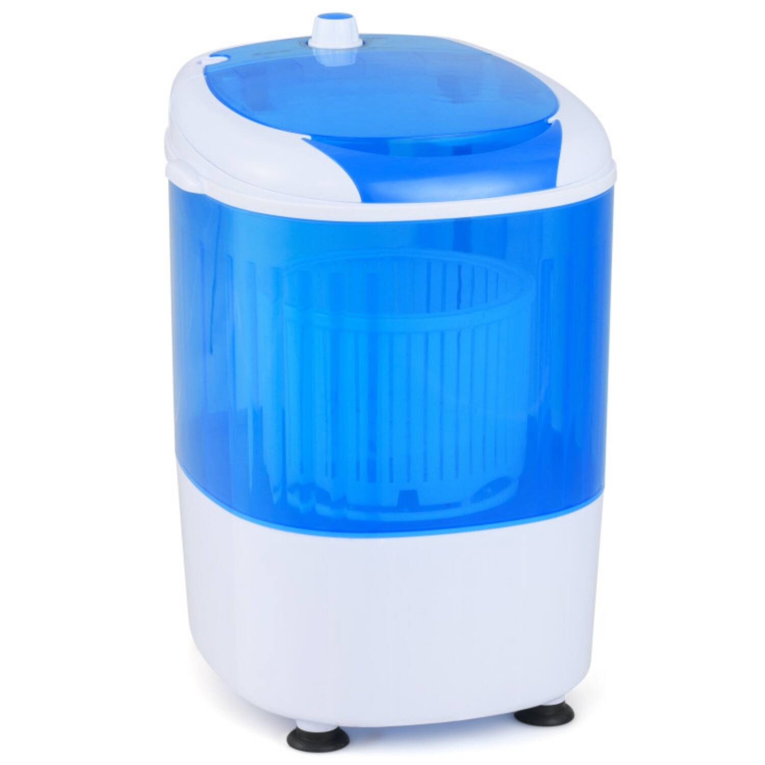 Alt View 5. LUCKY ONE - 5.5 lbs Freestanding Portable Semi-Auto Washing Machine with Drain Hose - Blue.